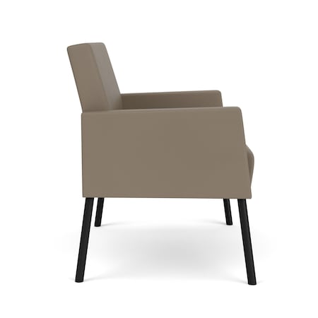 Lesro Mystic Lounge Reception Bariatric Chair, Black, MD Farro Upholstery ML1401